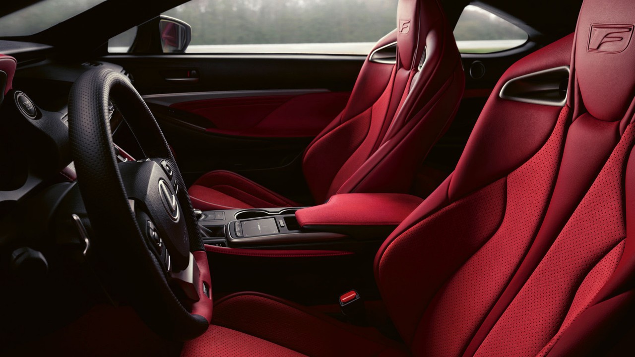 The cockpit of the RC F