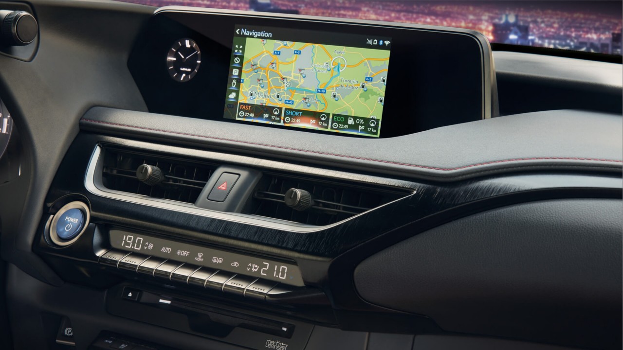 A Lexus dashboard